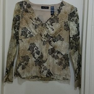 NWOT. Axccess by Liz Claiborne v neck shirt